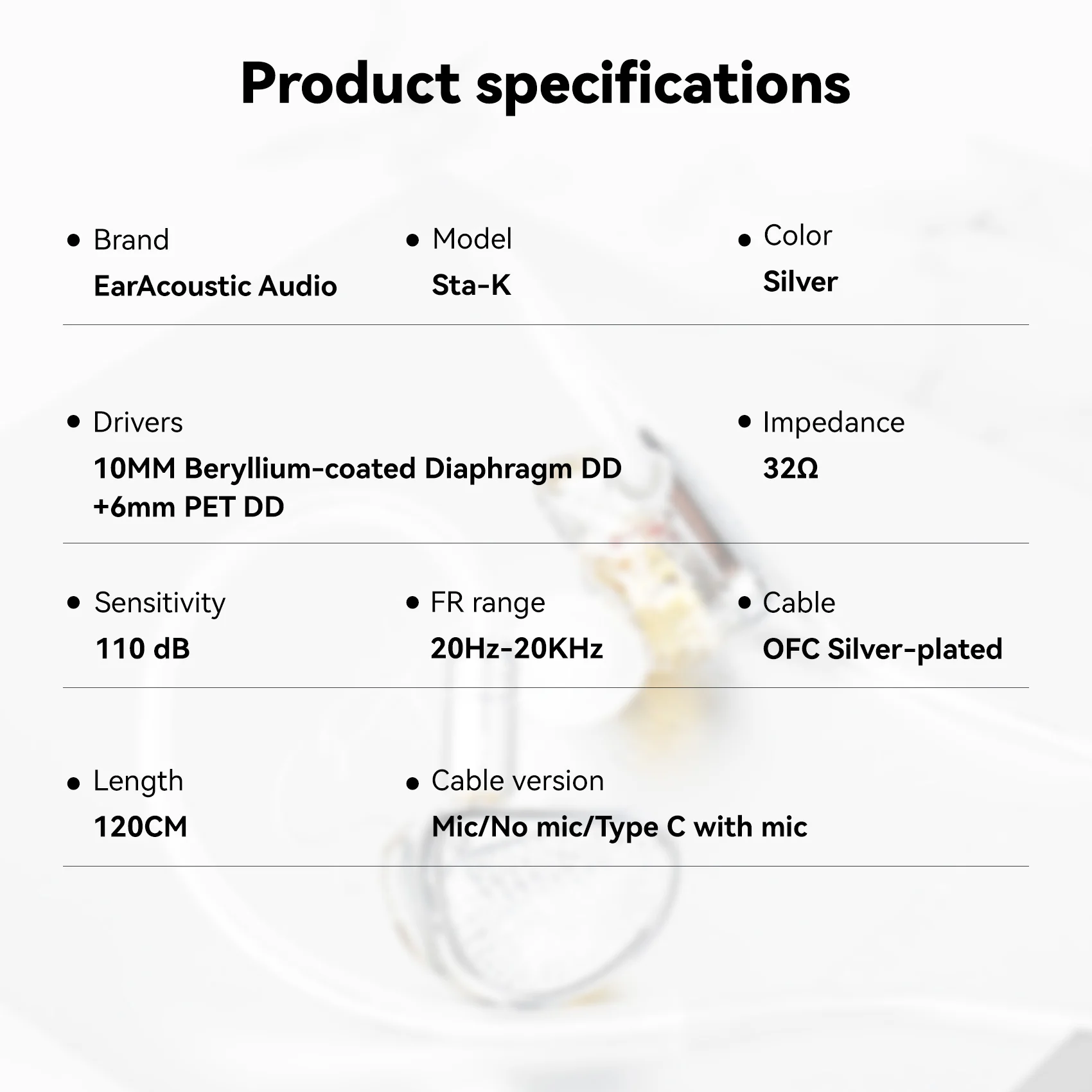 EarAcoustic Audio STA-K